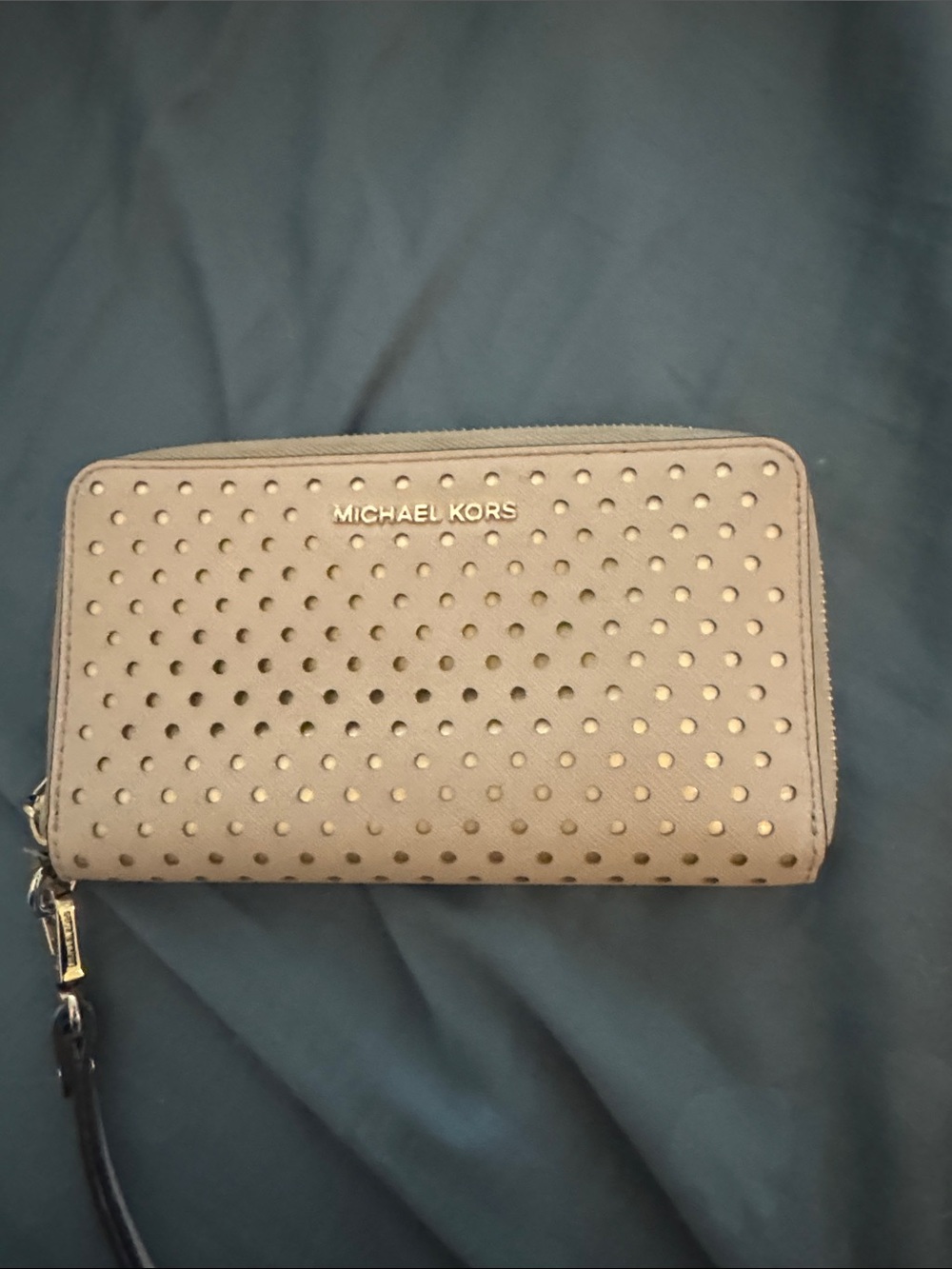 Michael Kors Jet Set Perforated Leather Smartphone Wristlet/Wallet
